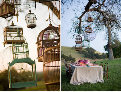 Precious Wedding Decoration Ideas Photos A birdcage vintage wedding decor