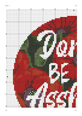 Don't be funny cross stitch pattern