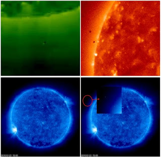 太陽附近 UFO狀物體