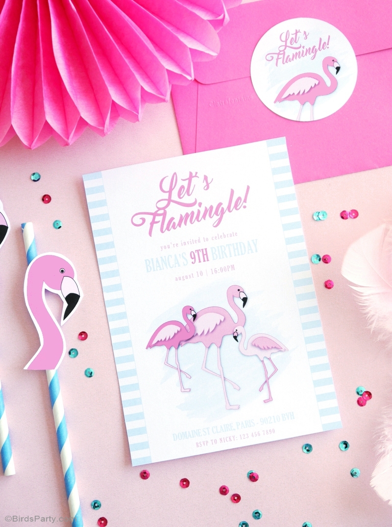 Idees Fete D Anniversaire Flamant Rose Fetes Party Printables