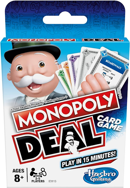 Monopoly Deal Quick-Playing Card Game for Families, Kids Ages 8 and Up and 2-5 Players