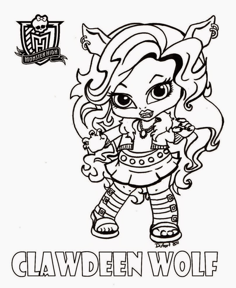 monster high coloring pages