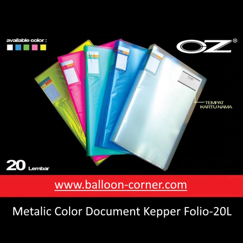 Metalic Color Document Kepper Folio-20L