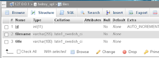 Data Base MySql ajax