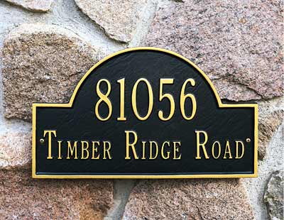 Address plaque Address sign