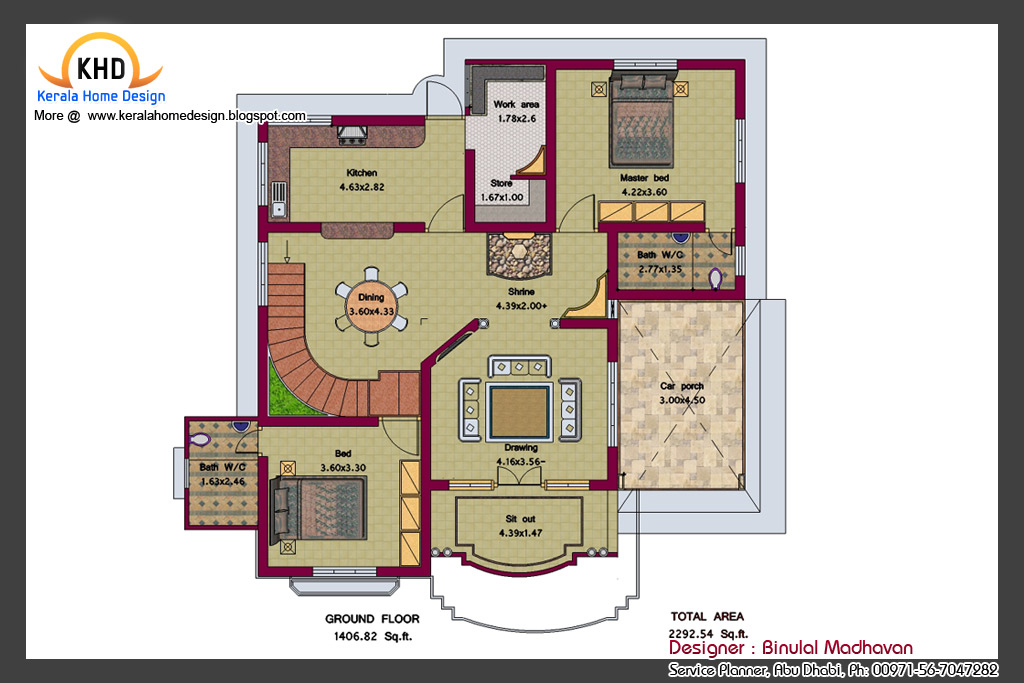 1500 Sq Ft. House Plans with Elevations