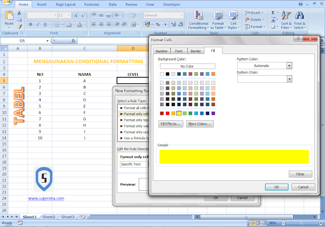 conditional formatting excel