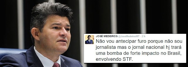 SENADOR DE DIREITA ANTECIPOU “BOMBA” NO JN DE HOJE, ENVOLVENDO STF