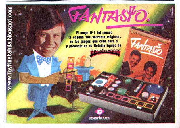 FANTASIO- Juego de Magia -PLASTIRAMA -1974 MAGIA SHOW (publicidades argentinas juguetes, golosinas y útiles)