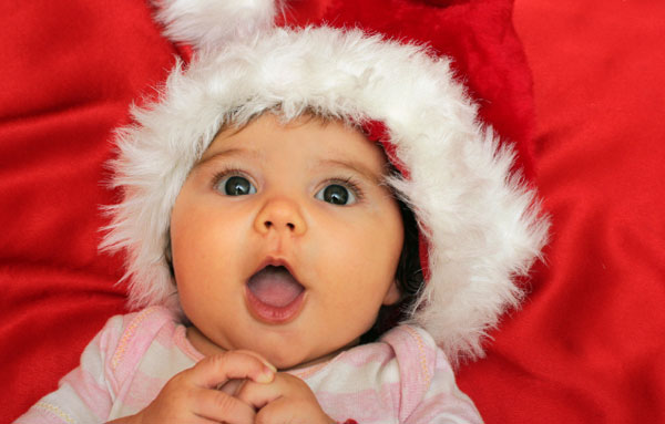 baby girl christmas santa