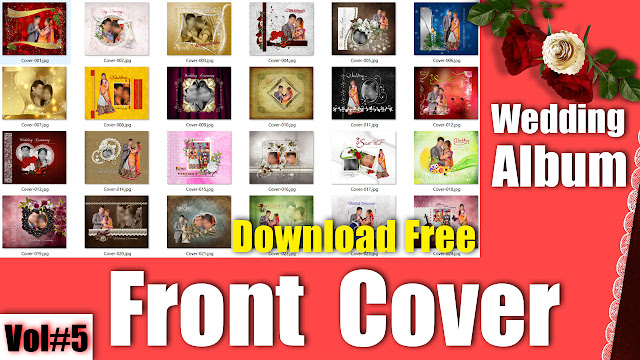 25+ Best Modern Wedding Album Front Cover PSD Templates Vol#5