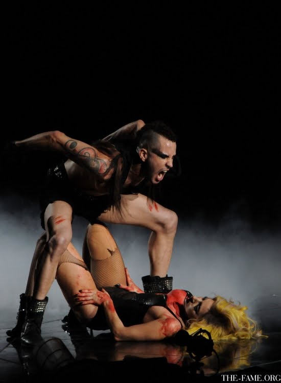 Michael Silas performs at Gaga's Monster Ball in St Louis