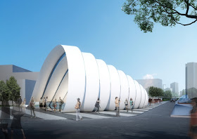 Photo of new proposed entrance into the metro line 1 
