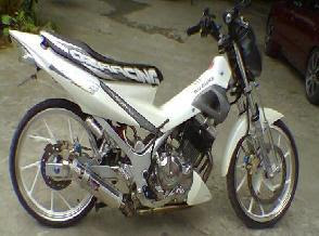 New Satria F Modif both rear gear