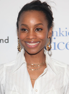 Anika Noni Rose Dangling Gemstone Earrings