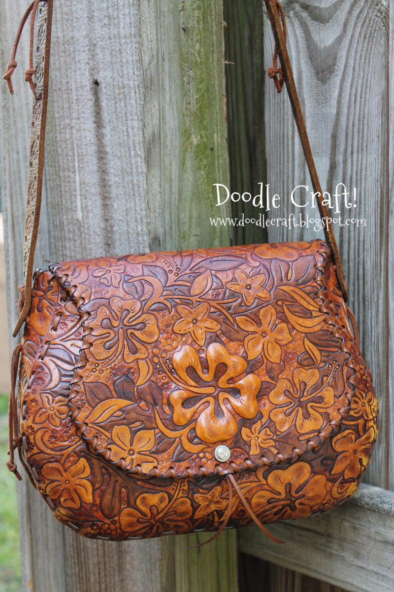 The UpCycled Leather Leaf Purse - Made By Barb - unique easy design