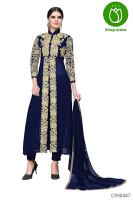 Embroidered Straight Suits