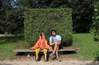 Jonatan García, en el jardín botánico