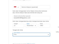 Cara Membuat Email Yahoo Tanpa Nomor Hp