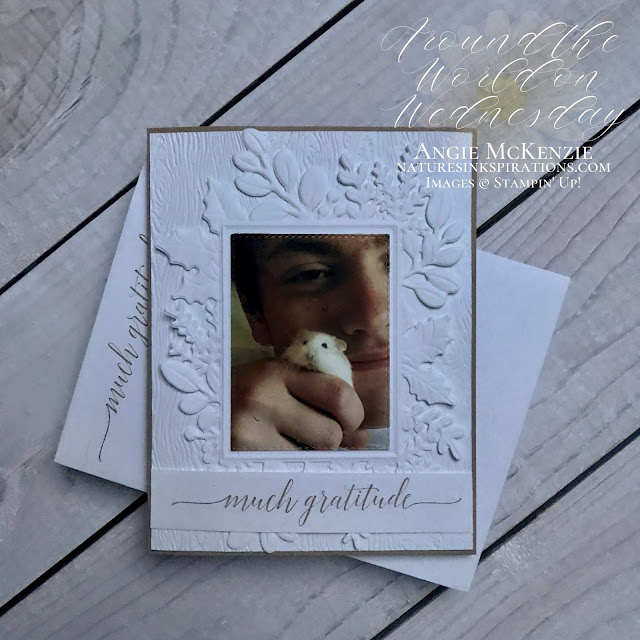 Stampin' Up! Merriest Moments Bundle with Heartfelt Wishes and the Timber 3D Embossing Folder | Nature's INKspirations by Angie McKenzie