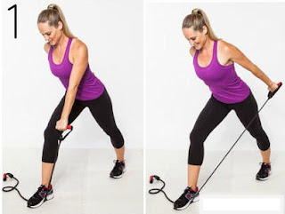 Triceps Press with Resistance Band