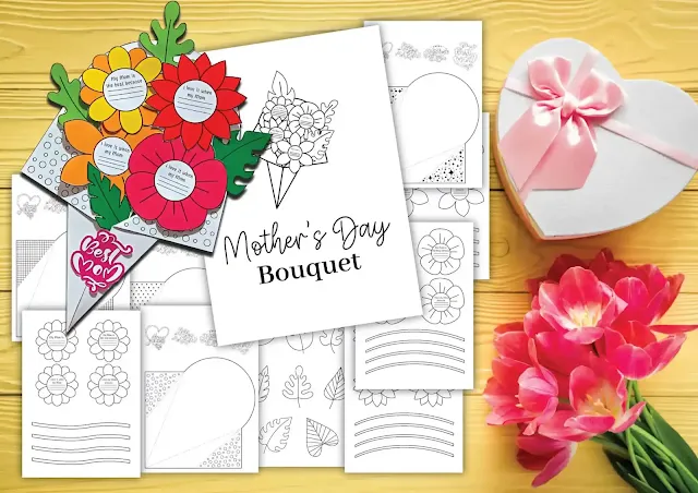Mother's Day Paper Bouquet Craft