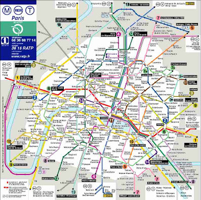 Plan de Paris Metro