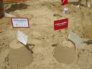 Sandcastles on the beach