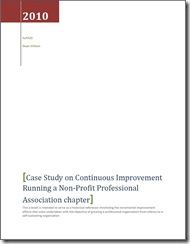 Download the Case Study on Continuous Improvement in a Professional Association Download the Case Study on Continuous Improvement in a Professional Association