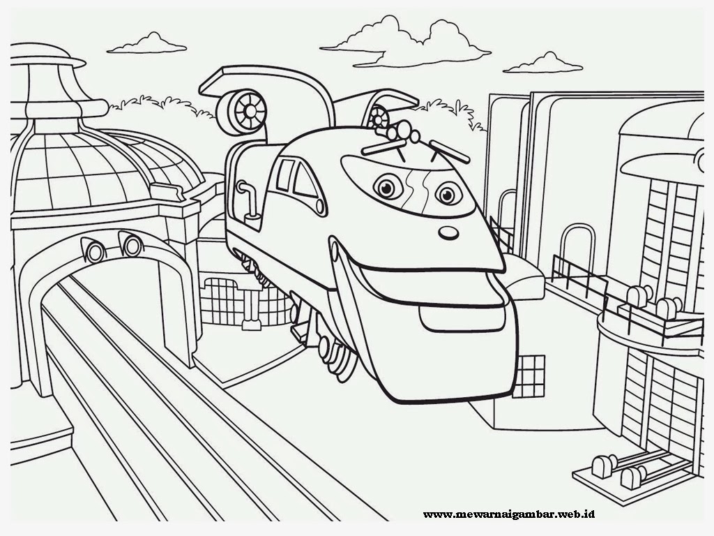 Gambar Mewarnai Kereta Chuggington  Mewarnai Gambar