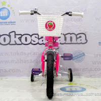 12 wimcycle strawberry shortcake lisensi ctb sepeda anak