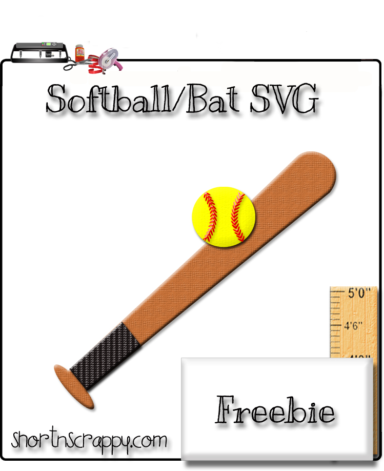 Download Short 'N Scrappy: Giveaway and a FREE Softball SVG File!