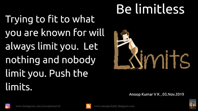 Be limitless, push your limits
