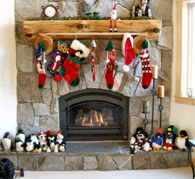 Christmas Fireplace Decoration