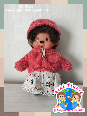 kiki Monchhichi tricot handmade fait main doll