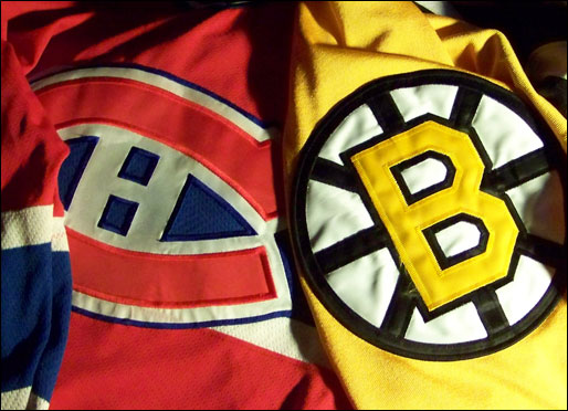 bruins logo history. borrowing a Bruins jersey.