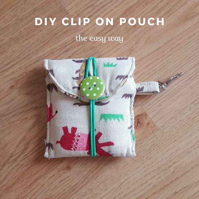 DIY clip on pouch - the easy way