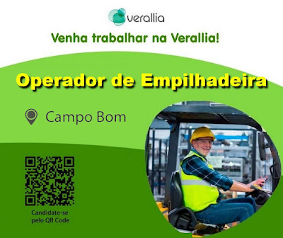 Verallia abre vaga para Operador de Empilhadeira em Campo Bom