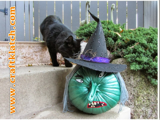 Craft Klatch ®: Wicked Witch Halloween Pumpkin Craft