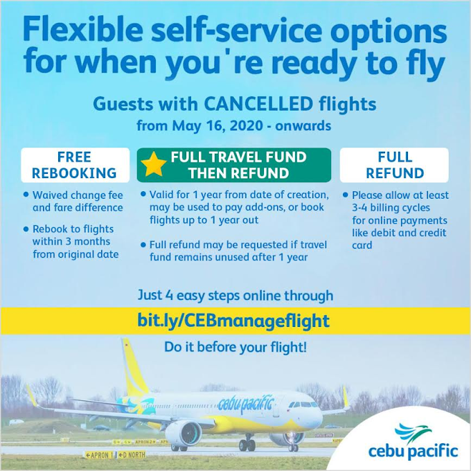  Cebu Pacific Cancelled flights from May 16 to 31, 2020