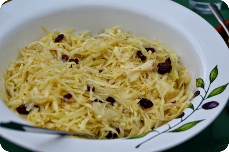 Krautsalat mit Cranberries 