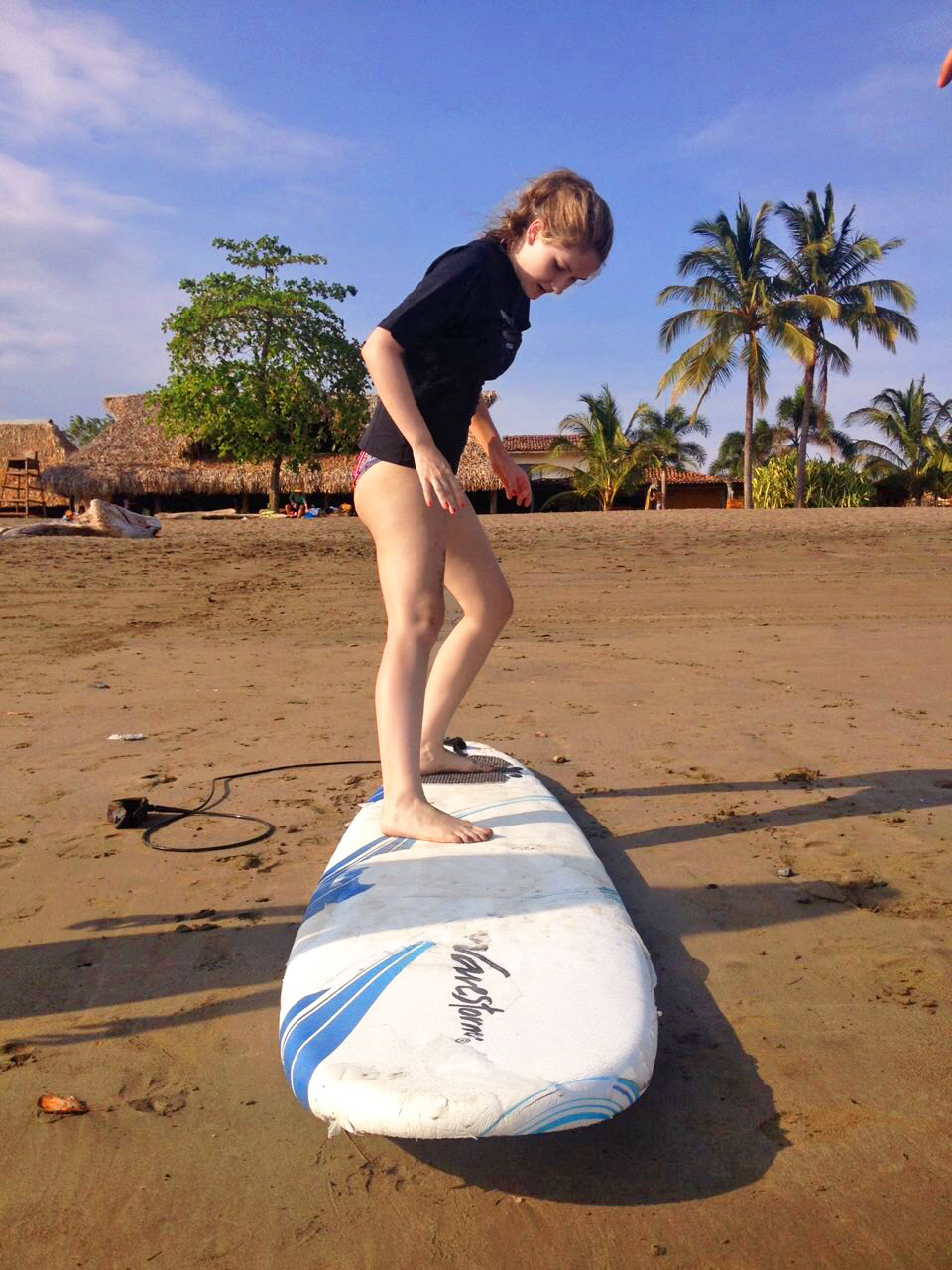 Surfing at Playa Venao