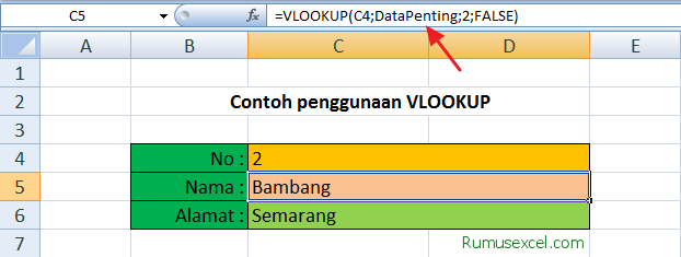 Cara Menggunakan Rumus VLOOKUP di Excel