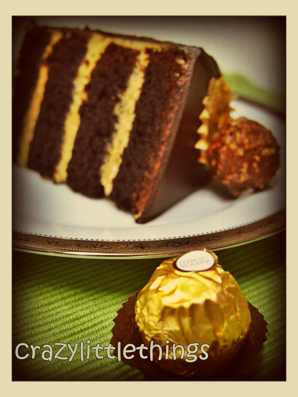 cara buat topping kek coklat