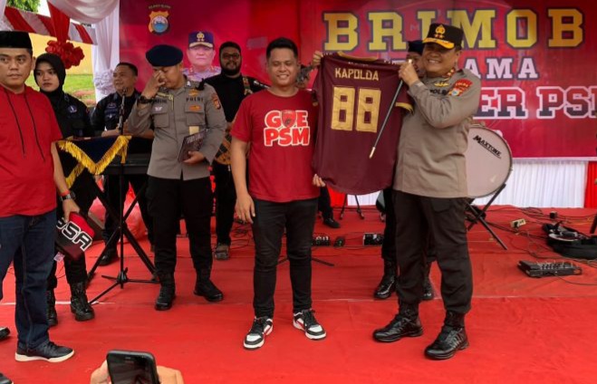 Kapolda Bersama PJU Mapolda Sulsel, Sudah Bersinergi Dengan Suporter PSM Makassar di Parepare