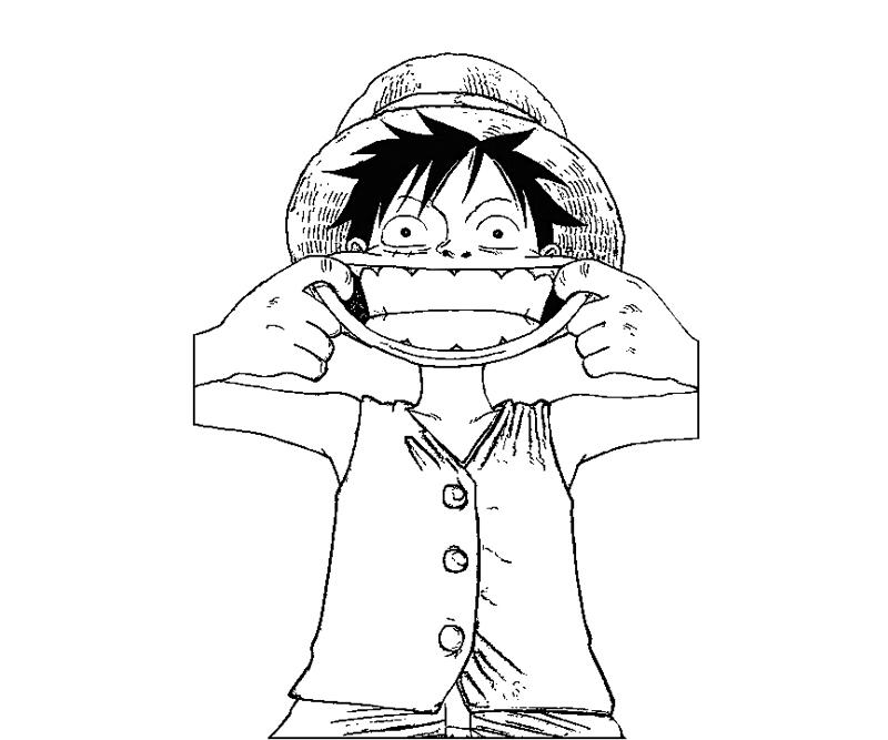 Printable Monkey D Luffy 14 Coloring Page