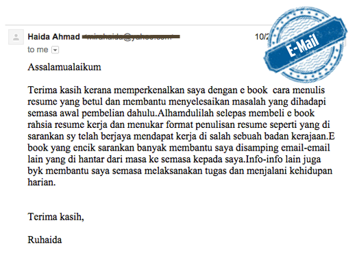 Panduan Menulis Resume - Rahsia Resume Kerja  Engine Carian