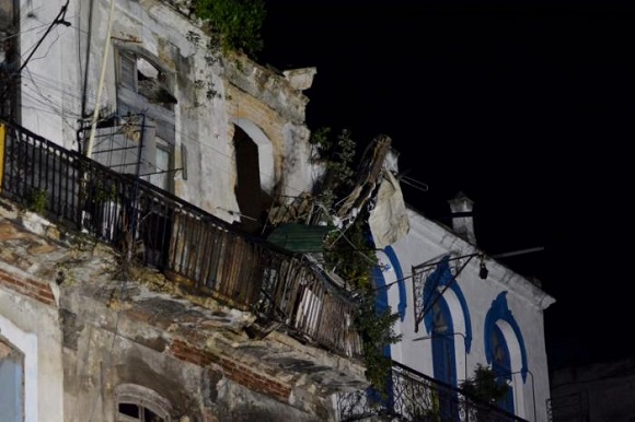 Se derrumba parte de La Habana Vieja