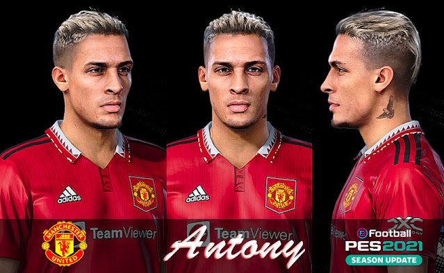 Faces Antony (Manchester United) For eFootball PES 2021