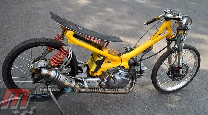 Dunia Racing Modifikasi Yamaha Crypton Drag  Bike 26 7 Dk 